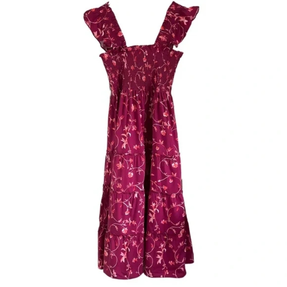 HILLHOUSE NAP DRESS Elegant Pink Floral Women's Dress